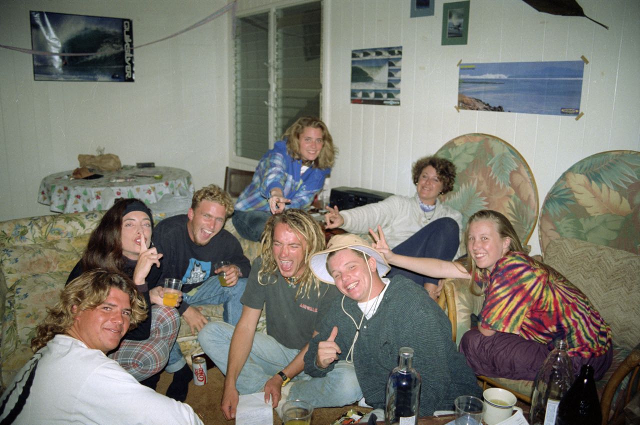 The fun crowd in Hawaii