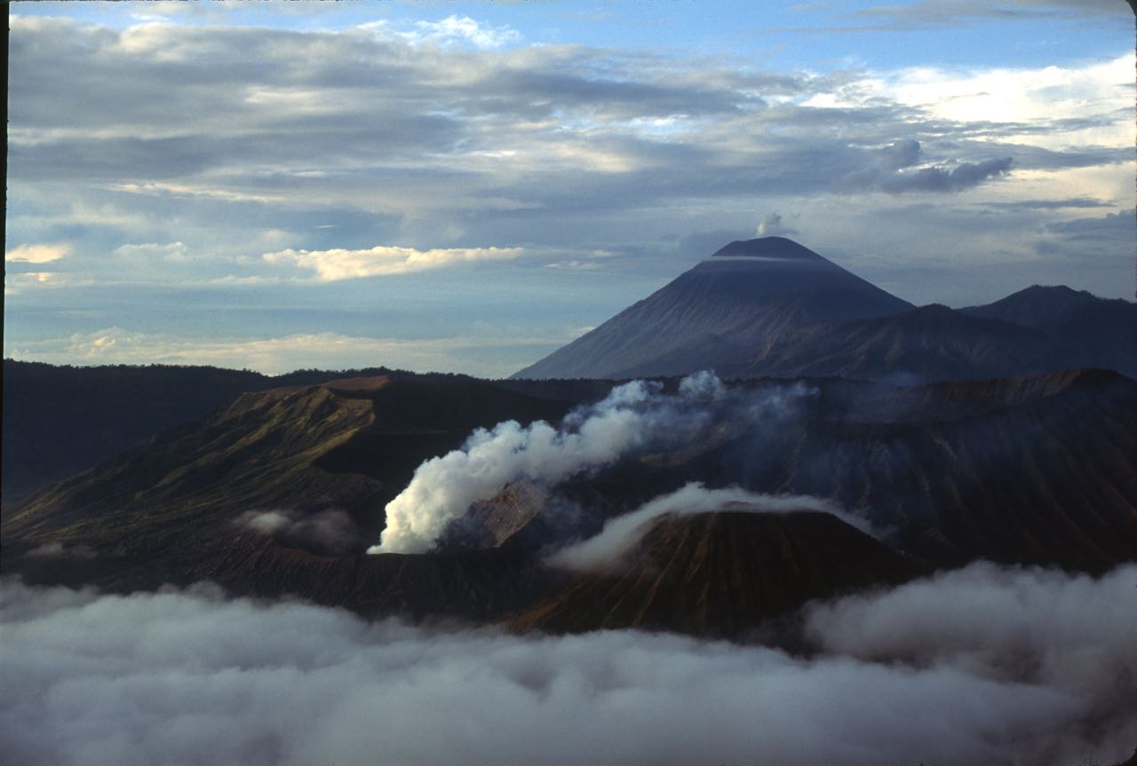 Cloud rolling into Mt Bromo