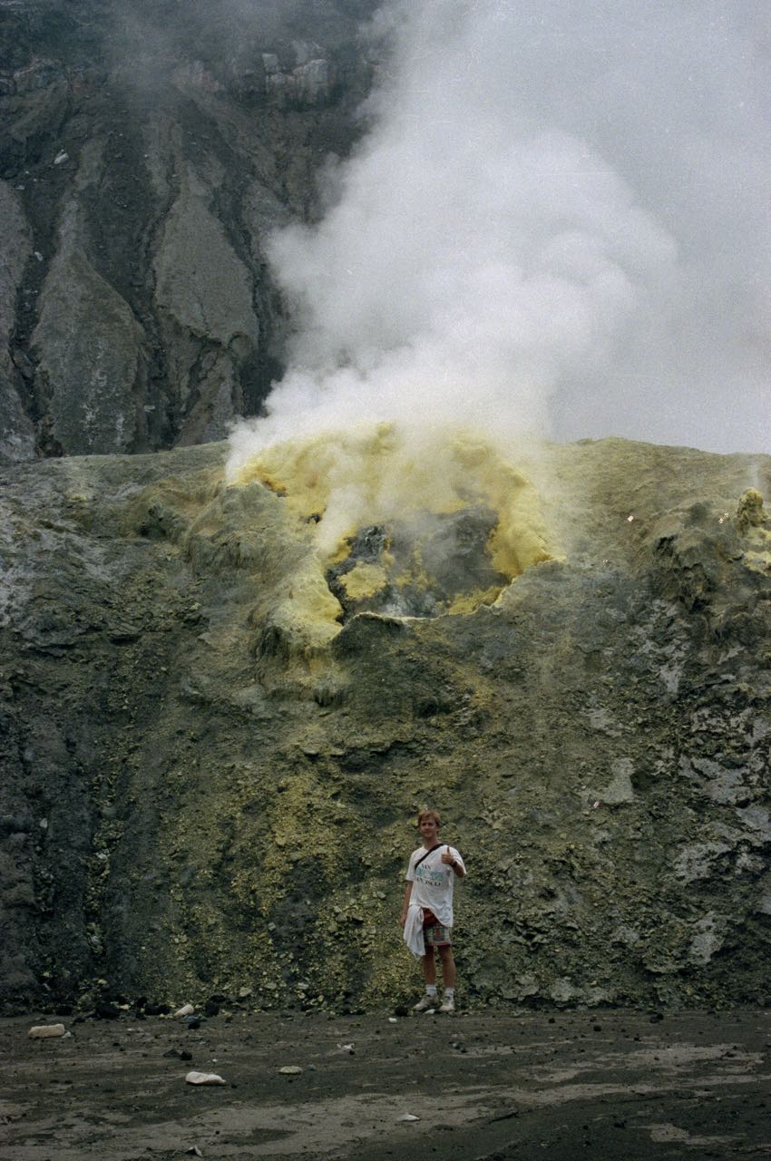 Mt Bromo at the bottom of the crater